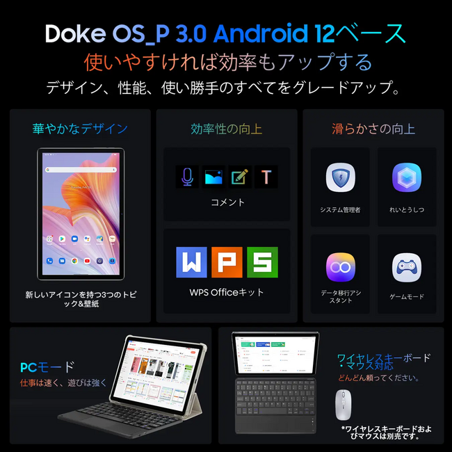 史上最安値】Amazon Android 12 超高性能 8コア CPU搭載、14GB+128GB