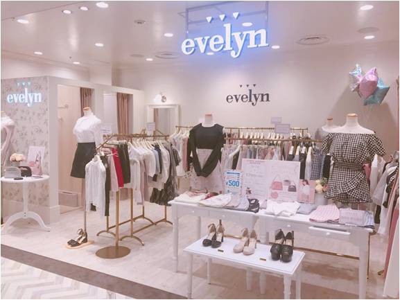 リアルな“カワイイ”を発信するブランド「evelyn（エブリン）」を運営するウェアデプト売上高、5年連続増加・前年比124%達成姉妹店