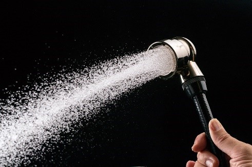 シャワーの様子 シャワーの様子