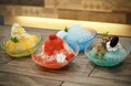 夏限定!地元ガラス工房特製の器で「涼感かき氷」販売開始のお知らせ【愛媛県 喜助の湯】