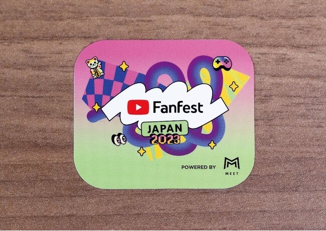 ▲YouTube Fanfest独自仕様のオリジナルMEET FLAT（非売品）
