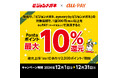 au PAY(コード支払い)利用で、Pontaポイント最大10%還元 全国99店舗で実施、12月1日~ 新商品も対象、新年に向けてお得に眼鏡の買い替えを!