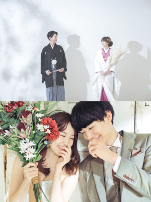 <フォトスタジオ撮影イメージ> <フォトスタジオ撮影イメージ>