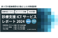 診療支援ICTサービスの利用メーカーについて、約3万施設の情報を元にミーカンパニーが調査。医療機関の利用率は、診療予約システム21%、オンライン診療5.8%、Web問診5.2%