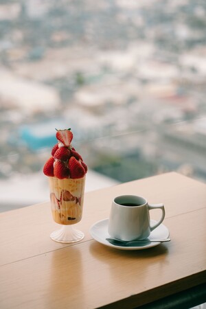 旬の茨城県産のフルーツを使ったパフェは、季節ごとにさまざまな味が楽しめます