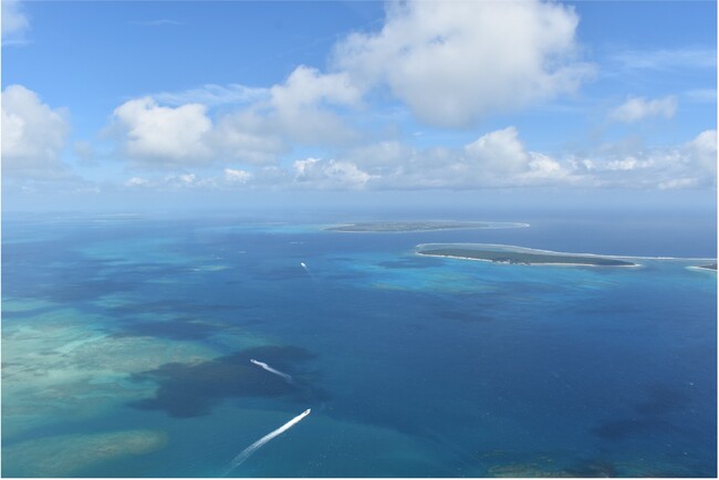 石西礁湖（黒島・新城島、撮影：Space Aviation）