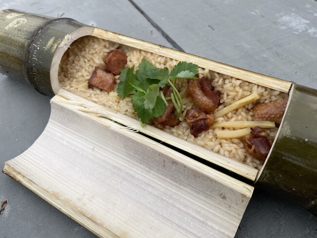 佐倉市で伐採した竹を利用した「竹飯ごう」