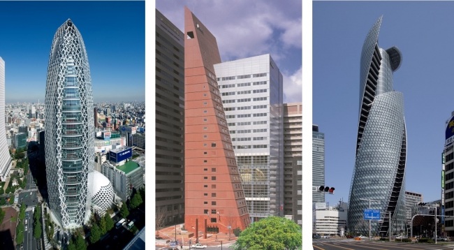 左から東京校舎、大阪校舎、名古屋校舎