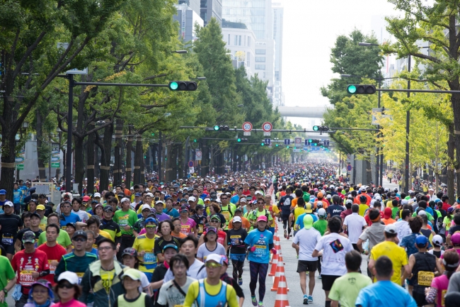 大阪マラソン　昨年の様子 ©大阪マラソン組織委員会