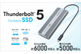 【国内メーカー初※】 Thunderbolt™ 5対応ポータブルSSD「SSPU-TFCシリーズ」発表