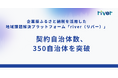 企業版ふるさと納税を活用した地域課題解決プラットフォーム「river」の契約自治体数が350自治体を突破！
