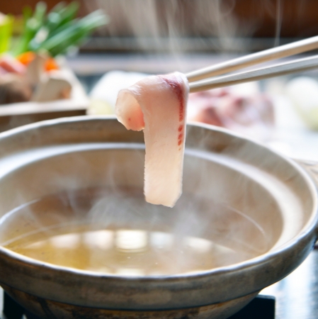 瓢箪坂おいしんぼ「天草 ぶりのしゃぶしゃぶ」