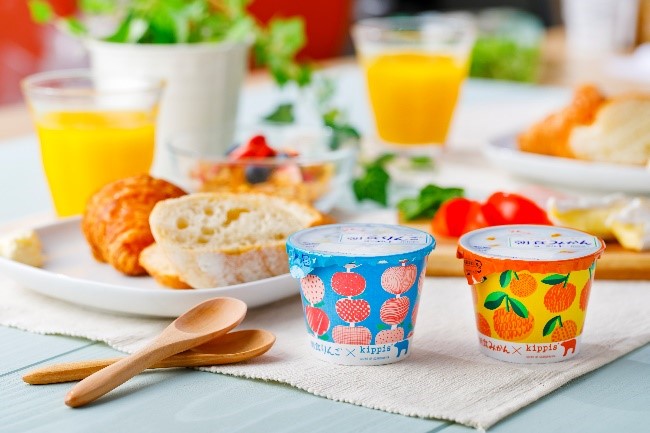 朝食りんごヨーグルト が北欧デザインの人気ブランド Kippis キッピス とコラボレーション 江崎グリコ株式会社のプレスリリース