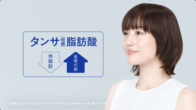 グリコ タンサ脂肪酸プロジェクト TV-CM「アンサーは、タンサ。」篇より ※上記のCM/カット写真の掲載の際は必ず「問い合わせ先」までご連絡ください。 グリコ タンサ脂肪酸プロジェクト TV-CM「アンサーは、タンサ。」篇より ※上記のCM/カット写真の掲載の際は必ず「問い合わせ先」までご連絡ください。