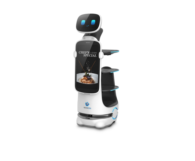 最新型自律走行配膳配送ロボット