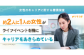 約2人に1人の女性がライフイベントを機にキャリアをあきらめている｜女性のキャリアに関する意識調査