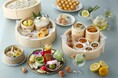 【ウェスティンホテル東京】龍天門「飲茶アフタヌーンティー“抹茶＆香港ディライツ”」龍天門のスターアイテムを揃えた前菜や蒸したて点心・香港ローカルスイーツ・抹茶スイーツの華やぎに浸る初夏のひととき