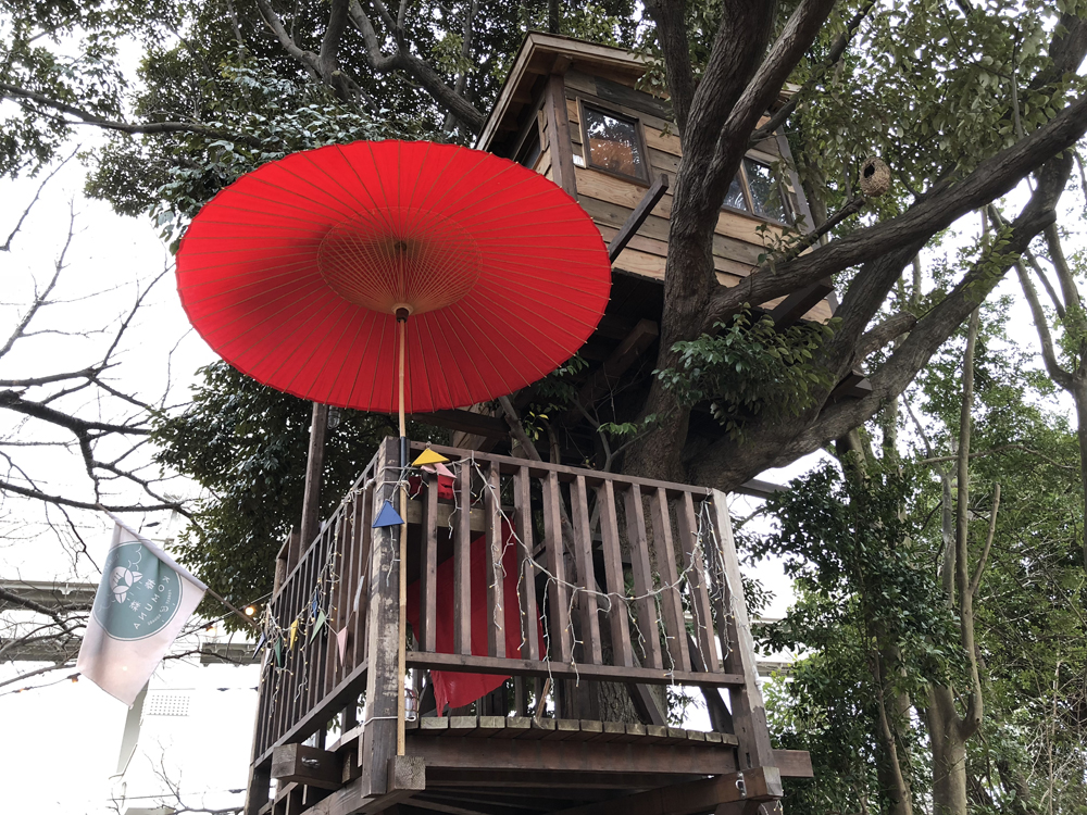 ツリーハウスの森 に春がやって来る 期間限定 アウトドアと和の融合 株式会社拓匠開発のプレスリリース