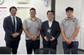 栗山自動車工業、クボタスピアーズ船橋・東京ベイのリーグ2位報告の表敬訪問を受けました