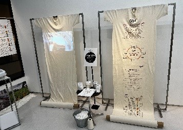 TOKYO KNIT総合展2022での リサイクループプロジェクト展示模様