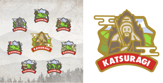 デジタルスタンプラリーで獲得できる葛城修験をモチーフとしたデジタルバッジ デジタルスタンプラリーで獲得できる葛城修験をモチーフとしたデジタルバッジ