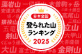 「登られた山ランキング2025」を公開