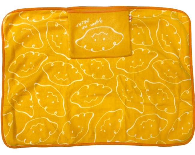 ５.クッションブランケット　イエロー