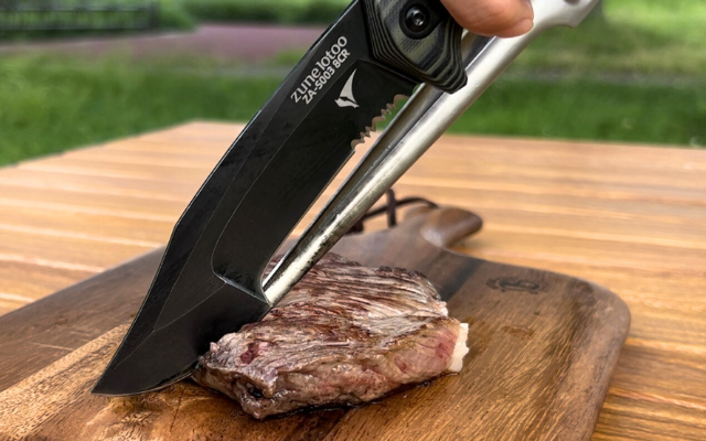 左利きでも鋭く切れるフラットグラインド