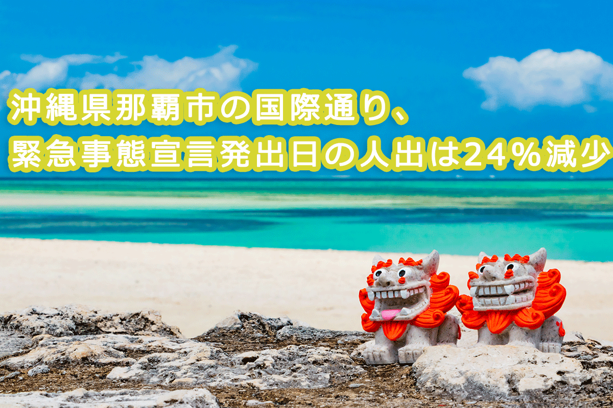 沖縄県那覇市の国際通り 緊急事態宣言発出日の人出は24 減少 レイ フロンティア株式会社のプレスリリース