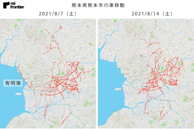 熊本県熊本市の車移動