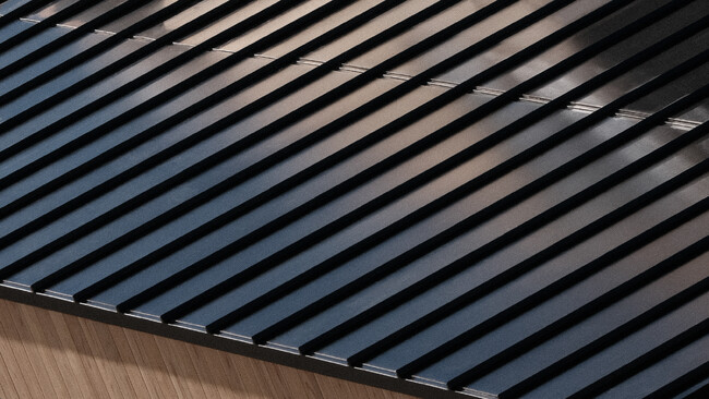 モノクローム屋根一体型太陽光パネル、Roof-1