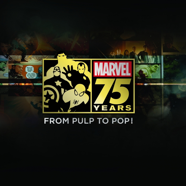 「マーベル 75周年の軌跡 コミックからカルチャーへ！」©2014 ABC Studios & Marvel.