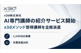 x3d株式会社、1500社+の研修・ヒアリングデータから構築されたx3d独自AI教育メソッドを習得したAI専門講師の紹介サービスを開始しました