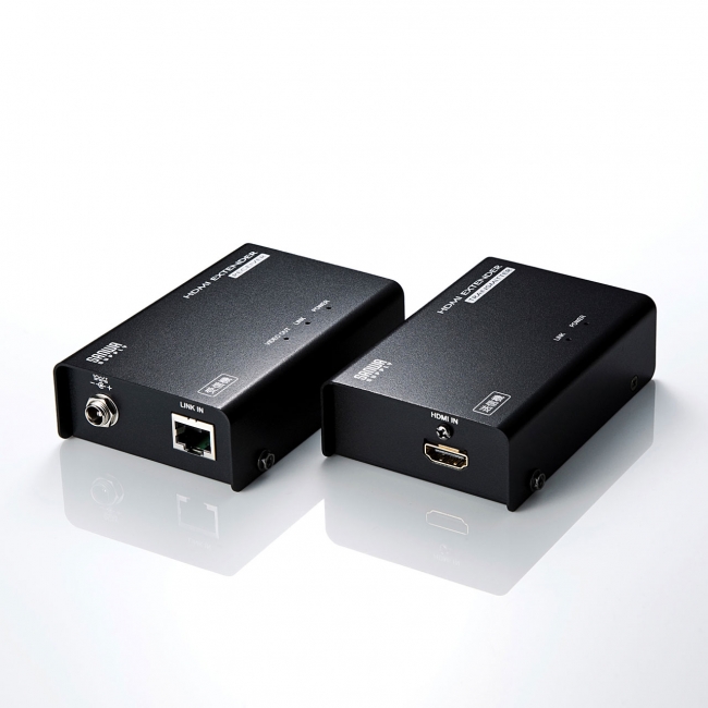 注目のブランド IP対応HDMIエクステンダー ビデオ圧縮機能 1080p Cat6ケーブル使用 LAN対応HDMI延長器  ST1