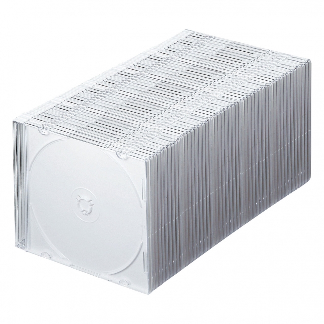 収納場所を省スペース化できる、超薄型ブルーレイ・DVD・CDプラケース50枚セットを発売。｜サンワサプライ株式会社のプレスリリース