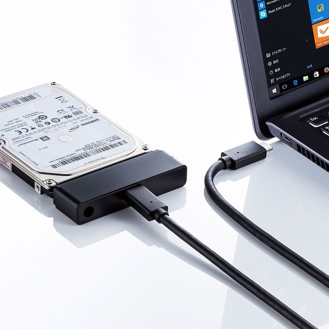 高速データ通信規格USB 3.1Gen2に対応、SATAハードディスクをUSB Type