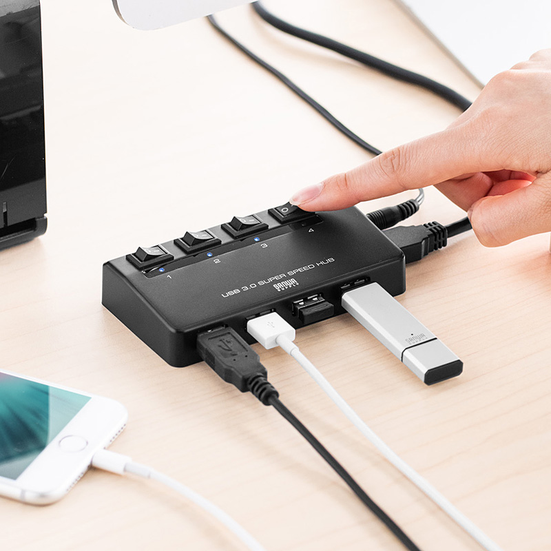 USBポートを4ポートに増設できるUSBハブ2種を6月4日発売|サンワサプライ株式会社のプレスリリース