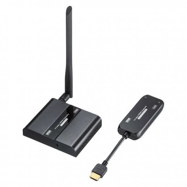 HDMI信号をワイヤレスで延長できるHDMIエクステンダーのセットモデルを 