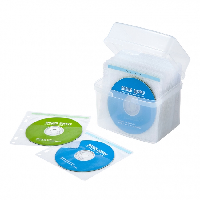 ブルーレイ・DVD・CDを大量に収納できる、不織布ケース付き収納
