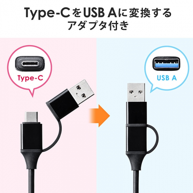 変換アダプタ付きで、USB Type-Cポート、USB Aポート両方使えるUSBハブを11月27日発売｜サンワサプライ株式会社のプレスリリース