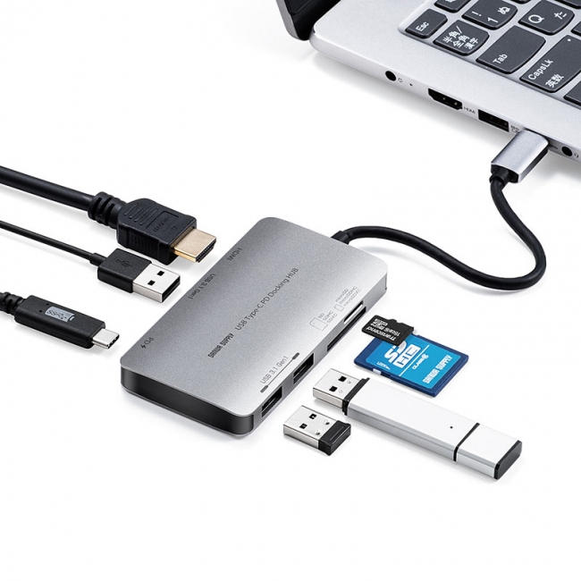モデル Satechi V2 マルチ USB-C ハブ 8-in-1 (スペースグレイ) 4K HDMI(60Hz), イーサネット