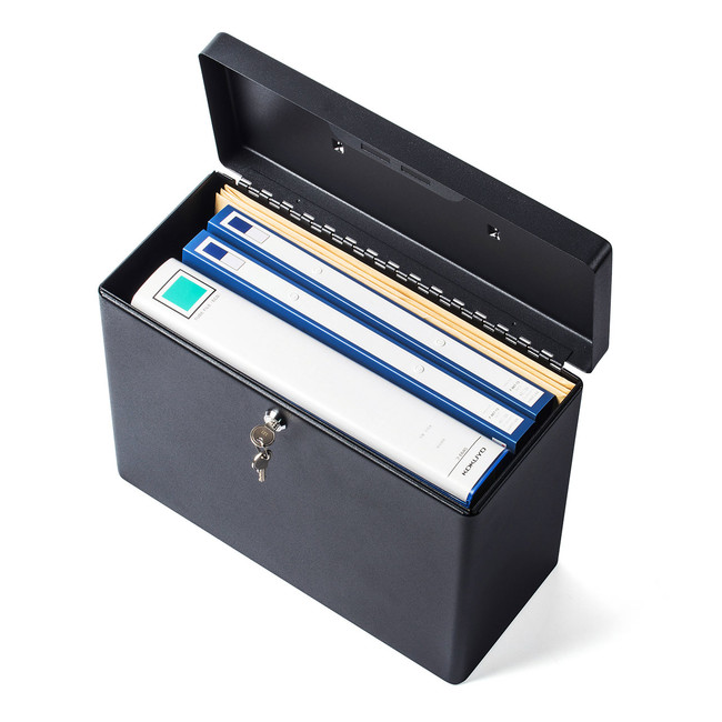 A4サイズの書類の保管に最適な鍵付きセキュリティボックス 企業