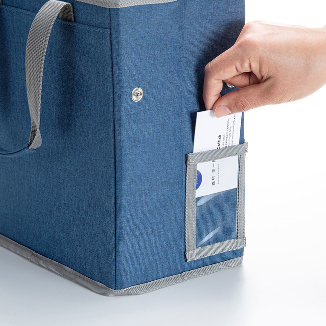 パソコンや書類を簡単に持ち運べ保管できるテレワーク向けBOX型バッグ 