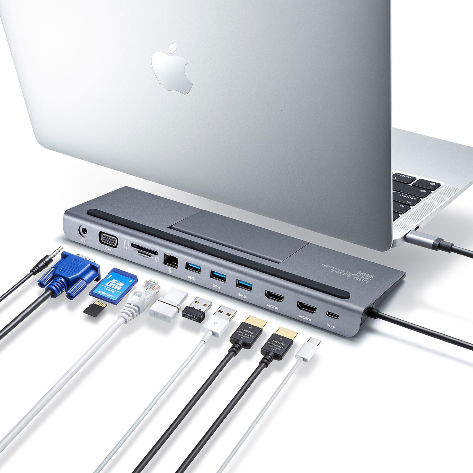 USB Type-Cケーブル1本で様々な機器を一括で接続できるHDMI 