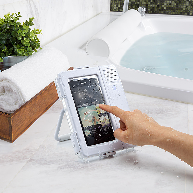 Iphone 6s Plusなどの大型スマホも収納 多重ロックで水からしっかり守るハードタイプのお風呂 スピーカーを1月13日発売 サンワサプライ株式会社のプレスリリース
