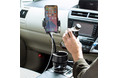 スマホと飲み物を置けて、充電・給電も行えるスマホ車載ホルダーを12月24日発売