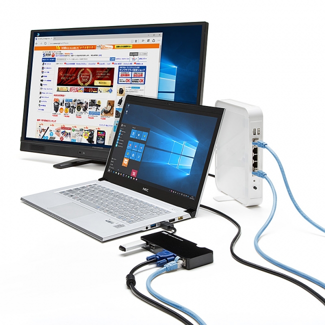USBポート1つにまとめて接続！ケーブル一体型のUSB3.0対応ドッキングステーションを1月28日発売｜サンワサプライ株式会社のプレスリリース