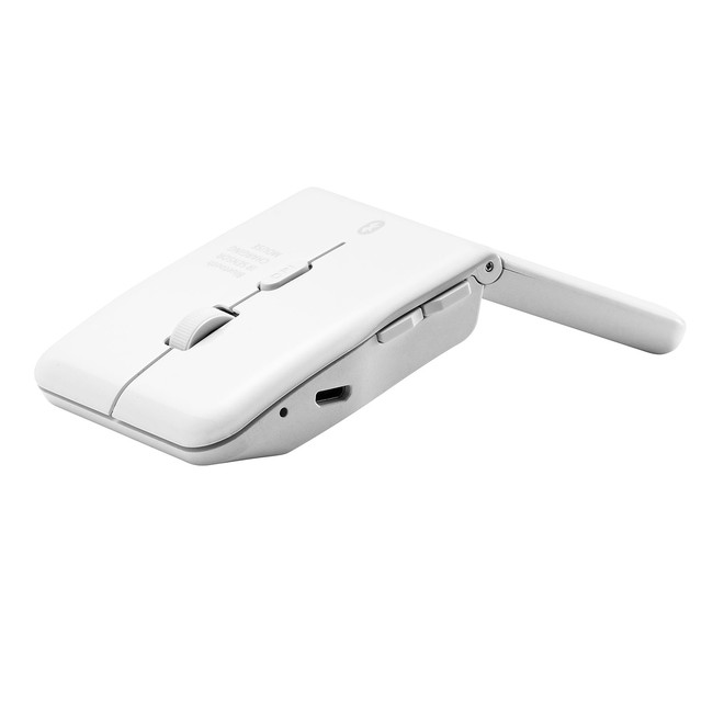 Ascii Jp 厚みわずか約1 8cm 5ボタン折りたたみ式の薄型usb充電式マウスを3月2日発売