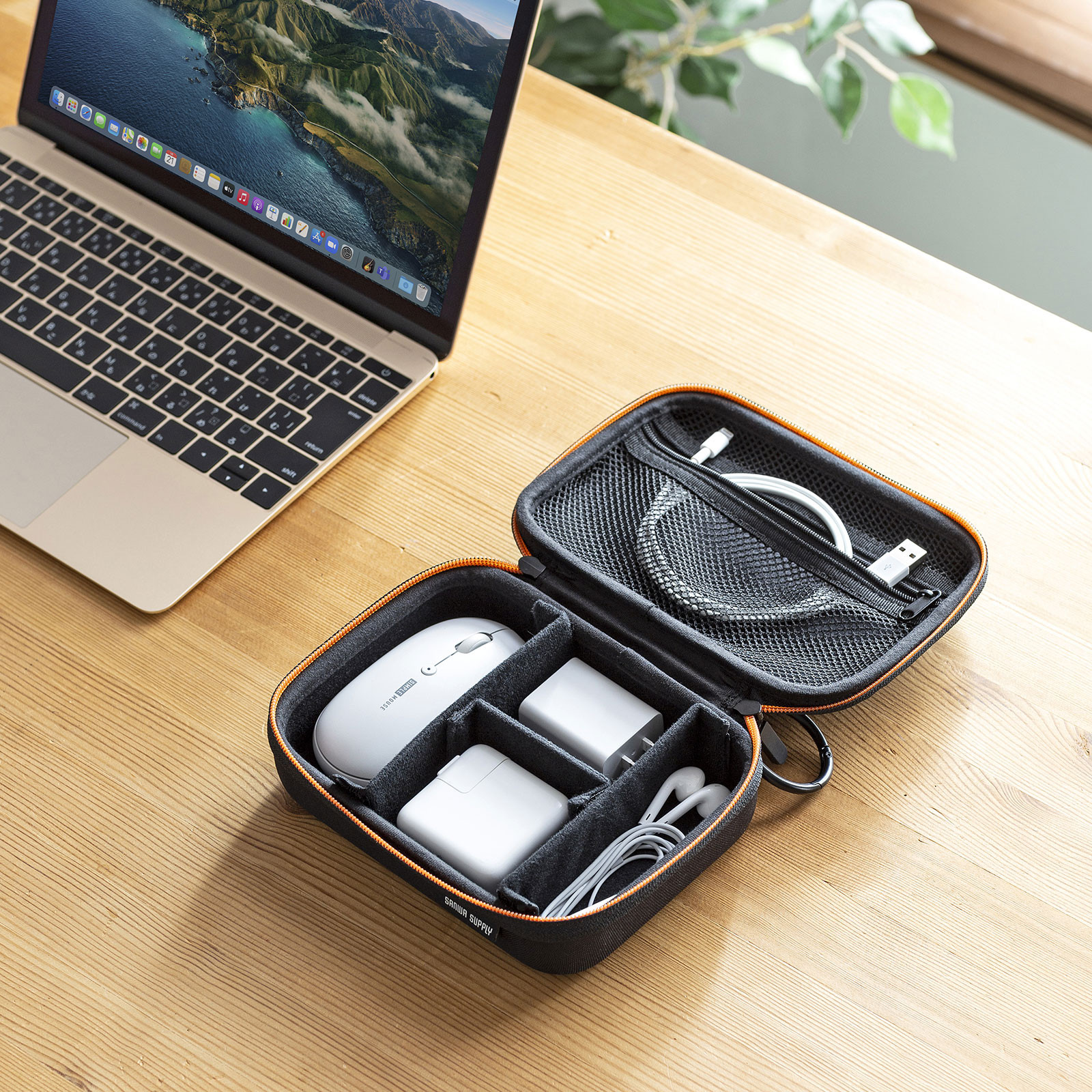 モバイルバッテリーやアダプタなどの小物をまとめてすっきり整理収納できるセミハードケースを発売｜サンワサプライ株式会社のプレスリリース