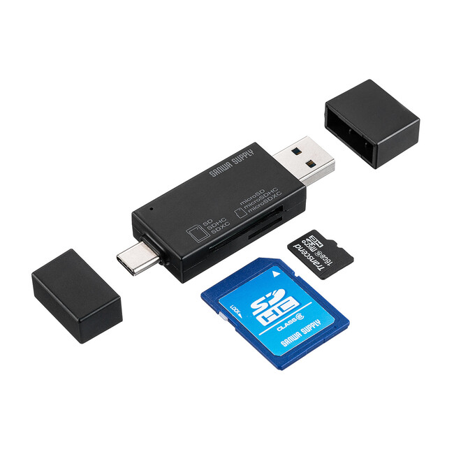 2種類のUSBコネクタを搭載したSD/microSDカードリーダーを9月30日発売｜サンワサプライ株式会社のプレスリリース